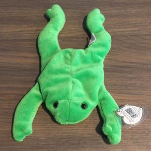 Ty Beanie Baby - LEGS the Frog (9 Inch) MINT with MINT TAGS